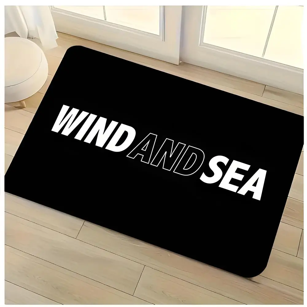 Streetwear Brand Rugs - เสื้อผ้าแฟชั่นแนวสตรีทแบรนด์ W-WIND AND SEA พรมปูพื้น ผ้าสักหลาดดูดซับน้ำได้