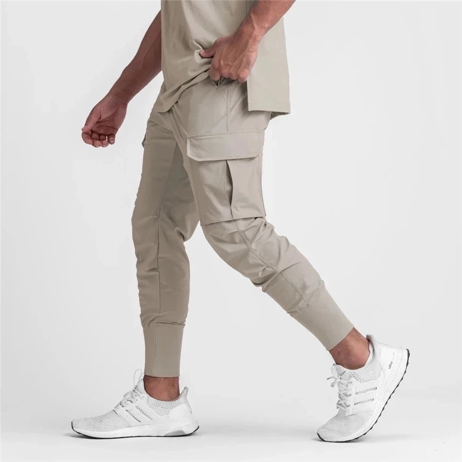 Streetwear Outdoor Brand - เสื้อผ้าแฟชั่นสำหรับผู้ชายกางเกงฟิตเนสกางเกงกีฬาผู้ชายแนวสตรีทใส่กลางแจ้งกางเกงผ้าฝ้าย