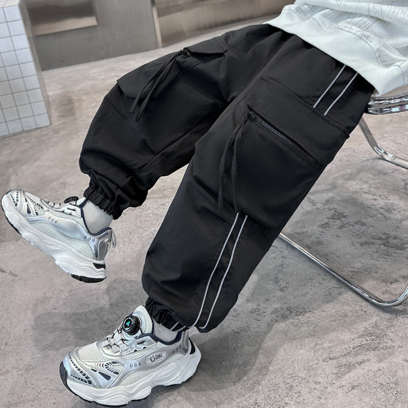 กางเกงคาร์โก้เด็กชาย กระเป๋าให - Streetwear Outdoor Brand บทวิจารณ์และราคา