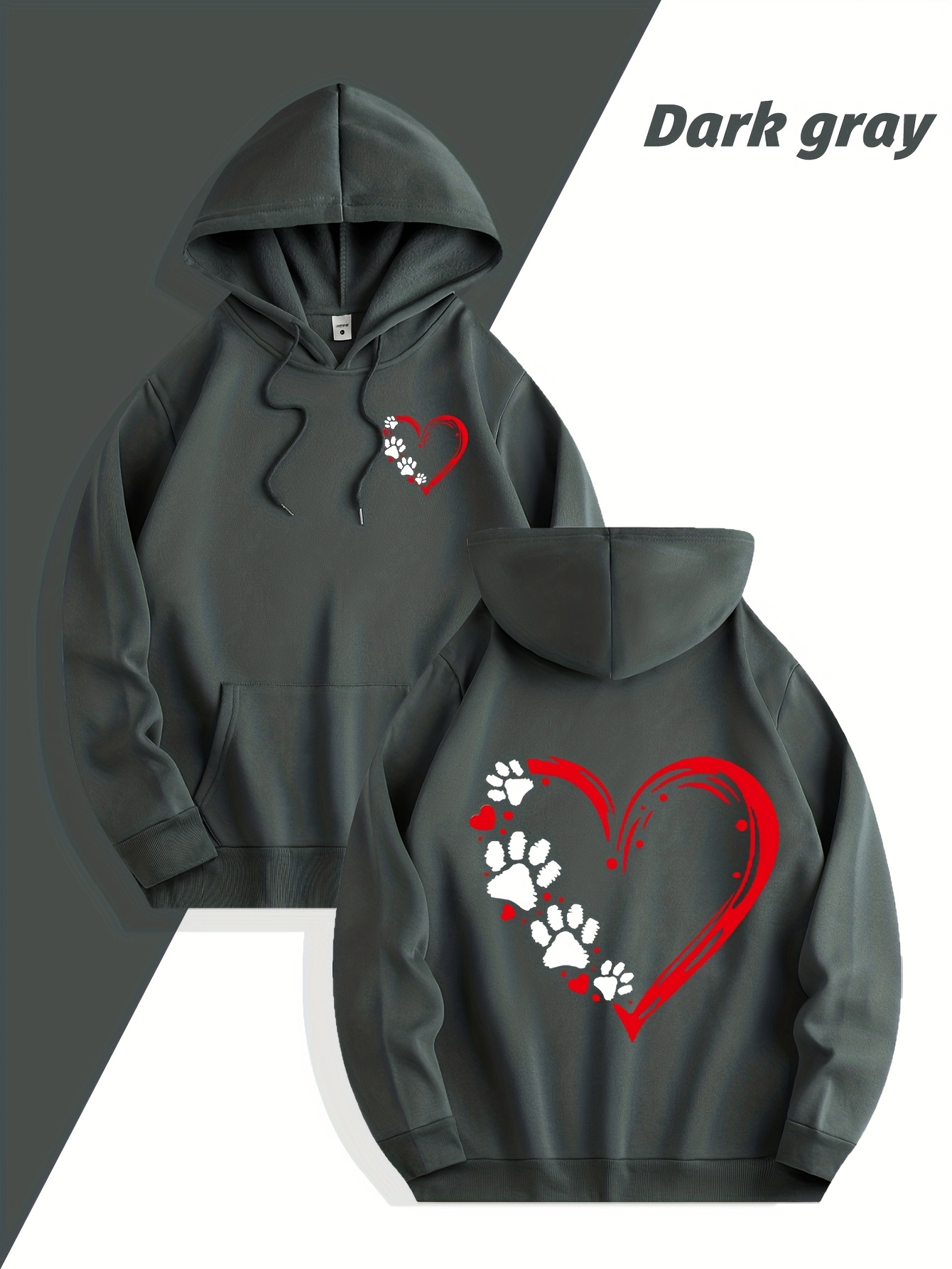 เสื้อสเวตเชิ้ตผู้ชายลายหัวใจแบ - Streetwear Outdoor Brand บทวิจารณ์และราคา